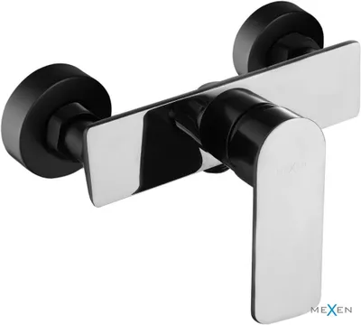 Zdjęcie produktu dla Mexen Alfa bateria prysznicowa, czarna/chrom - 745740-71