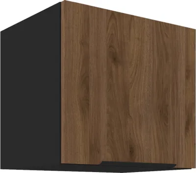 Produktbild von Kondela Oberer Küchenschrank Menzo 40 GU-36 1F - Schwarz / Walnuss