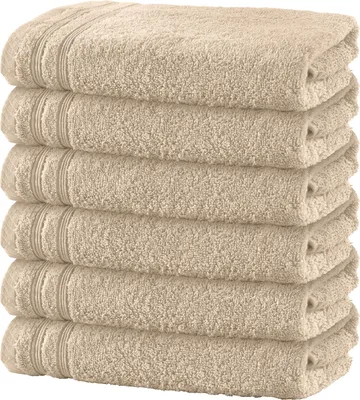 Produktbild von Erwin Müller Handtuch Heidelberg" 6er-Pack beige 50x80 cm"