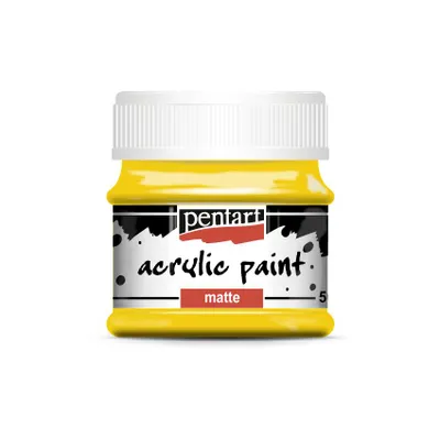 Produktbild von PENTART Acrylfarbe, matt, 50 ml, SONNENGELB