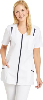 Produktbild von Leiber Damen Hosenkasack mit 1/2 Ärmel 08/2533/0104 Weiß/Marine-36