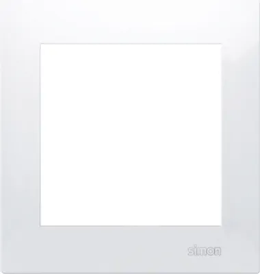 Produktbild von Rahmen 1fach polarweiß glänzend IP20/IP44 Simon 54 Premium Kontakt Simon DR1/11