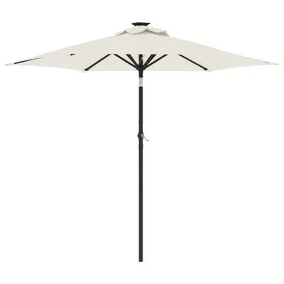 Image de Parasol de jardin avec mât en acier blanc 225x225x212 cm