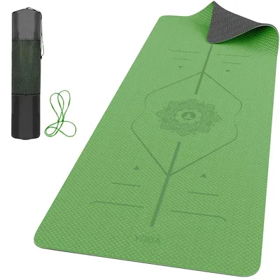 Produktbild von Yogamatte Gymnastikmatte Fitnessmatte - 6 mm - Rutschfest - 183 x 61 cm - Für Yoga, Pilates und Fitness zu Hause