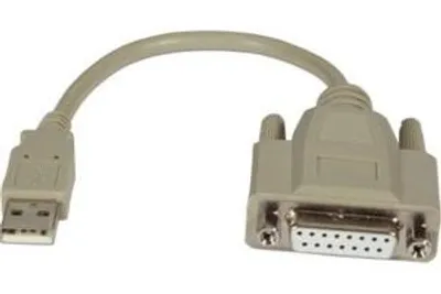Produktbild von M-Cab 0.2M USB-A/M to GAME DSUB15/F, Grau, 0,2 m, USB Typ-A, Männlich, Weiblich, 1 Stück(e)