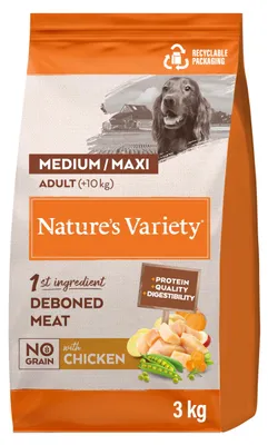 Productafbeelding van Nature's Variety No Grain droogvoer voor honden, kip, 3 kg