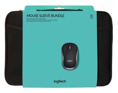 Produktbild von Logitech M185 Kabellose USB Maus + Laptop Tasche 16 Zoll Set