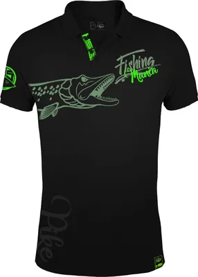 Obrázok produktu pre HOTSPOT DESIGN Fishing Mania Pike, L, čierno-zelená, polokošeľa na lov šťúk, 010200603