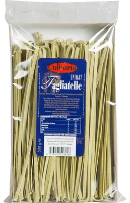 Immagine prodotto di Culinaria tagliatelle agli spinaci tagliatelle di pasta di grano duro 500g