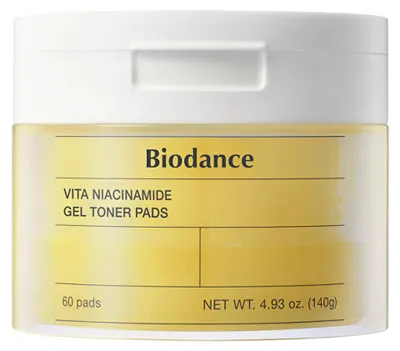 Image de BIODANCE - Vita Niacinamide Gel Toner Pads 60 pièces - tampons éclaircissants pour le visage