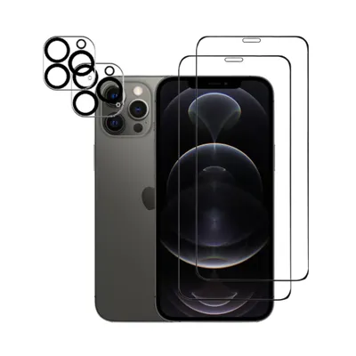 Zdjęcie produktu dla Ochraniacz ekranu aparatu Szkło ochronne ekranu do iPhone'a 12 Pro 2-pak folii pancernej ekran aparatu szklana folia