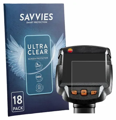 Produktbild von 18x Für Testo 872 Schutzfolie Savvies Displayschutz Display Schutz Folie Klar Transparent