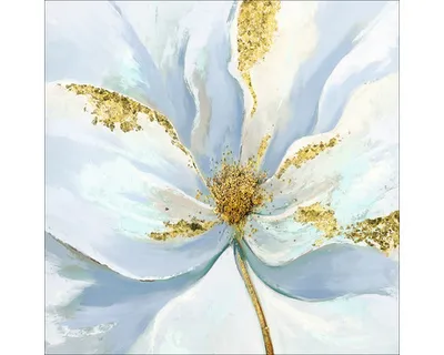 Produktbild von Glasbild Pastel Flowers II 50x50 cm