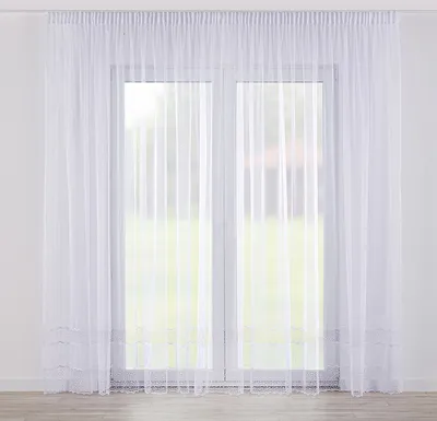Produktbild von Dekoria Gardine mit Kräuselband, weiß, 300 x 245 cm