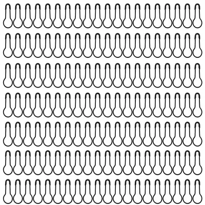 Sicherheitsnadeln, 500 Stück, 21 mm, Metall, schwarz, für Kleidung und Basteln