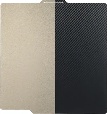 Produktbild von PEI-Bauplatte 3D-Druckbett Doppelseitig strukturierte PEI-Oberflaeche + glatte Kohlefaser PET Magnetischer Federstahl Flexible Plattform Abnehmbare Bauoberflaeche Druckmatte Kompatibel mit Bambu Lab X1/X1C/P1P/P1S/A1 3D-Drucker Stabile Formgebung und einfache Entformung