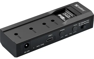 Produktbild von Sandberg 136-49 Speicherlaufwerk-Docking-Station USB 3.2 Gen 2 (3.1 Gen 2) Type-C Schwarz