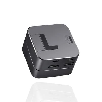 Obrázok produktu pre Hub Joyroom S-H121, USB-C na USB 3.0, RJ45, HDMI, USB-C Thunderbolt pre MacBook Pro, sivá