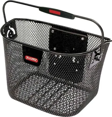 Produktbild von Rixen & Kaul Klickfix Vorderradkorb Mini 29x20x19cm, schwarz, engmaschig