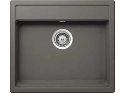 Produktbild von Schock Auflage-Einbauspüle Mono N-100 A Silverstone inkl. Resteschale