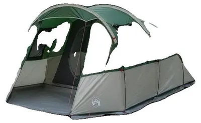 Imagen del producto de Tienda de campaña, diseño impermeable, capacidad para 4 personas, color verde militar