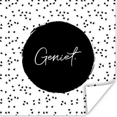 Produktbild von MuchoWow® Poster Zitate - Genießen - Sommer - Text 50x50 cm - Wohnzimmerdekoration
