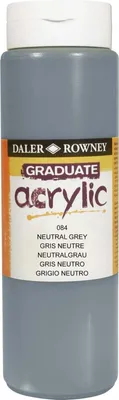 Produktbild von Daler Rowney Graduate Acrylfarbe Neutral Grey 500 ml 1 stk