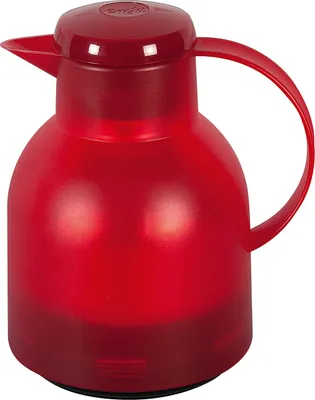 Image de emsa Pot isolant SAMBA 1 litre Quick Press, couleur rouge cerise translucide