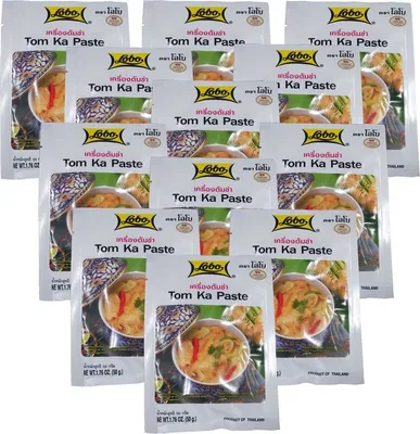Produktbild von 12er Pack LOBO Tom Ka Würzpaste Thai Style (12x 50g) | Tom Kha Paste