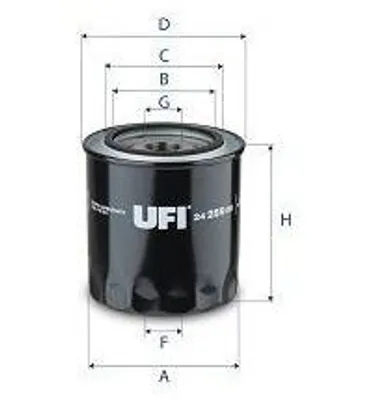 Produktbild von Kraftstofffilter UFI 24.259.00 Filtereinsatz