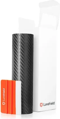 Zdjęcie produktu dla Folia ochronna Luxshield do lakieru, sprzedawana na metr, wymiary 200 x 12 cm, kolor: czarny karbon - wytrzymała.