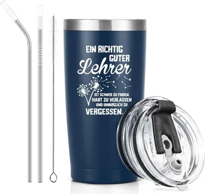 Image de Livole enseignante cadeau 600ml thermo tasse en acier inoxydable café mug to go