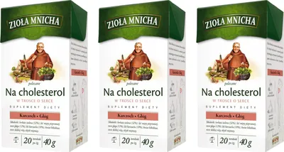 Produktbild von Cholesterin Tee 60 Teebeutel - Kräutertee Mischung Grüntee Artischocke Weißdorn