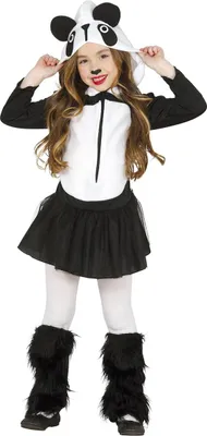 Produktbild von Fiestas Guirca - Panda-Kostüm für Kinder Set FG333 (104) (Weiß/Schwarz)