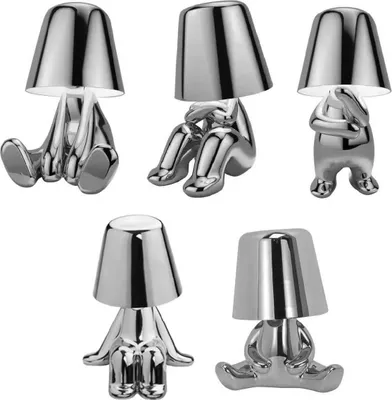 Image de Luxury - Lampe à poser Bins Brother - Argent - Lot de 5
