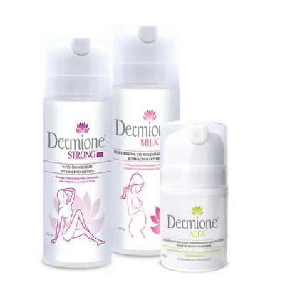 Produktbild von Dermione – REGENERATIVE UND POSTPARTALE PFLEGE FÜR ELTERN UND BABYS XXL