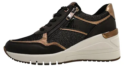 Image de Marco Tozzi Dames Faible Sneaker Low Top Keil 2-23743-42 noir