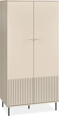 Obrázok produktu pre KONSIMO Šatníková skriňa "DROMA", krémová, drevo, elegantná, 92x190x53cm