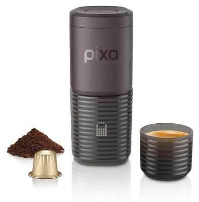 Tragbare Espressomaschine 20 bar, 4 Kaffeesorten, Touchscreen, Akku 3×3000 mAh