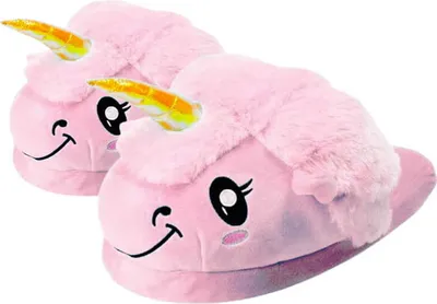 Produktbild von Zolta plyšové pantofle pro ženy a děti - Dámské pantofle se zvířátky - Chlupaté pohodlné pantofle - Pantofle na zimu - ONE SIZE velikost 36-41 - Růžový jednorožec