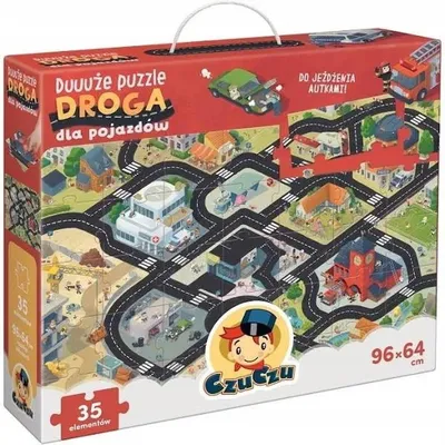 Obrázek produktu pro Puzzle 35 elementów Duże Droga dla Pojazdów CzuCzu