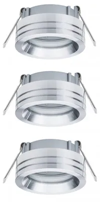 Immagine prodotto di Set di 3 faretti da incasso Paulmann 2Easy Premium, modello Curl, orientabili, diametro 51mm, alluminio