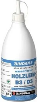 Produktbild von BINDAN-F Holzleim-D3 570 g FlascheB3/D3-Weißleim universell einsetzbar inkl. Pinsel zum Auftragen von E-Com24