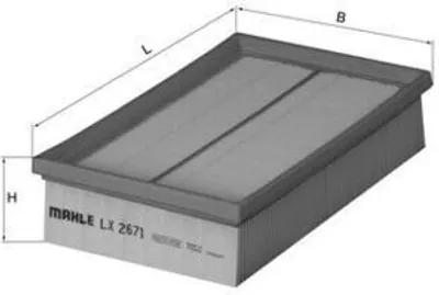 Zdjęcie produktu dla Filtr powietrza KNECHT LX 2671