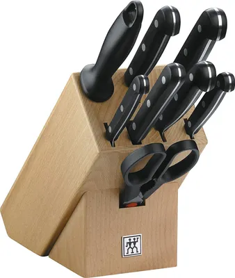Obrázek produktu pro ZWILLING,TWIN Gourmet,blok nožů,9 ks.