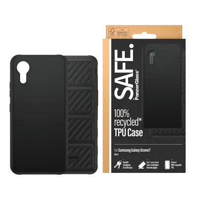 Productafbeelding van PanzerGlass SAFE. TPU-hoesje, zwart, voor de Samsung Galaxy Xcover 7. Merk: Samsung. Kleur: Zwart. Geschikt voor: Samsung - Xcover 7. Type: Hoesje