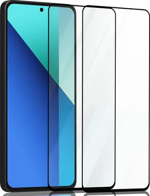 Produktbild von 2-Pack Displayschutzfolie für Xiaomi Redmi Note 13 – gehärtetes Glas 9H – 3D in Superqualität