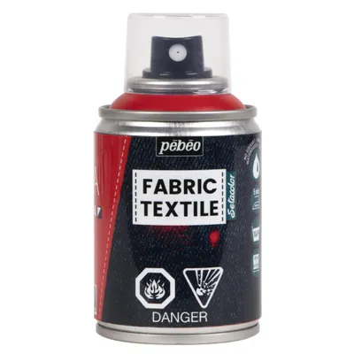 Zdjęcie produktu dla Pebeo 7A farba do tekstyliów w aerozolu na bazie wody, 100 ml, czerwona