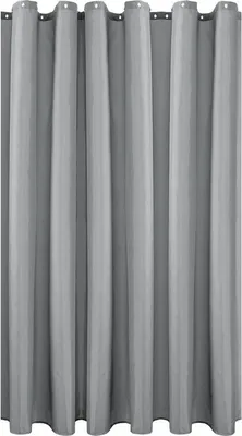 Produktbild von Duschvorhang Wasserdichte, schimmel- und schimmelresistente Vollfarbige Vorhangauskleidung für Badezimmer mit Haken, 180×180cm, Hellgrau
