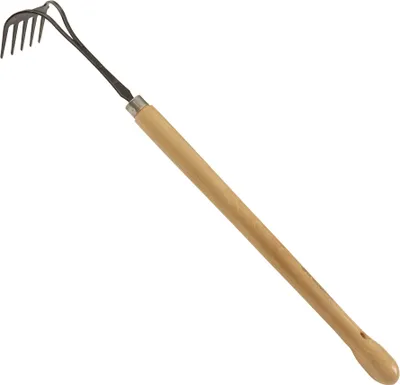 Zdjęcie produktu dla Grabie ręczne z trzonkiem z drewna bukowego (48 cm)